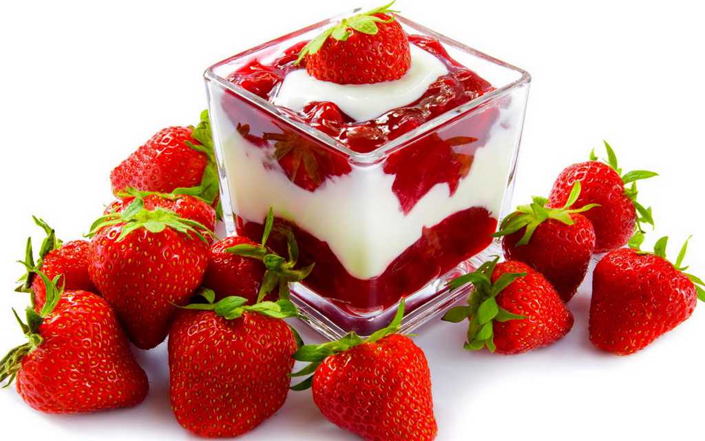 草莓与甜品图片