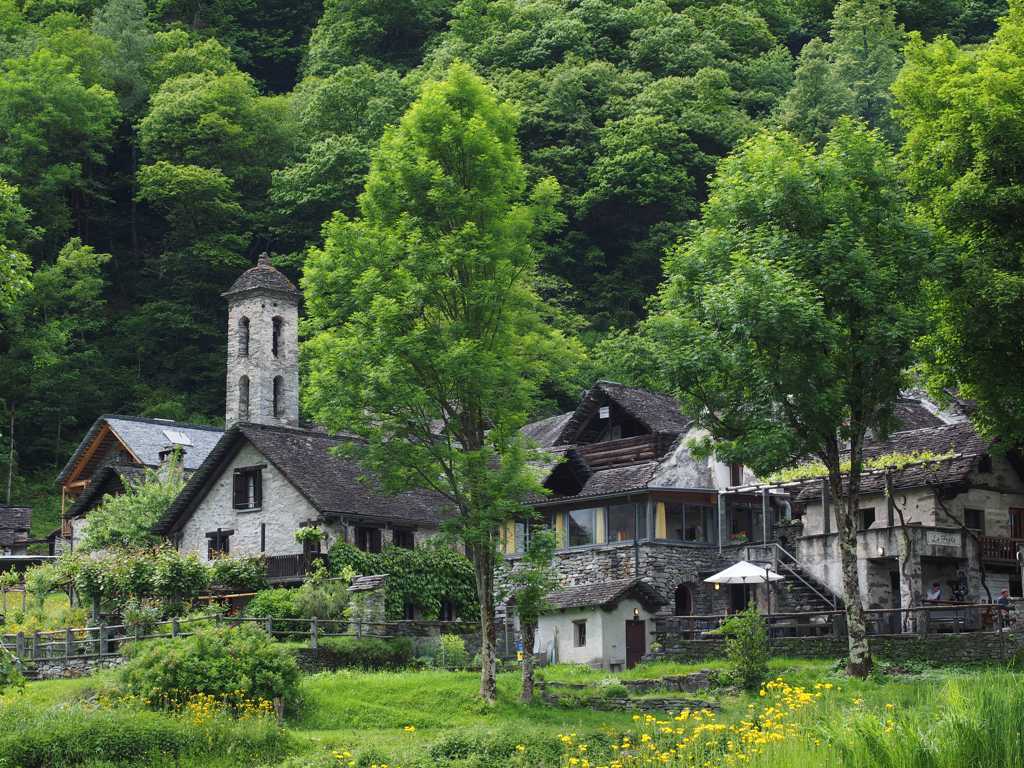 瑞士卢加诺如画风景图片