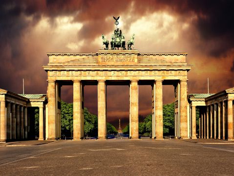 德国柏林勃兰登堡门建筑景观
