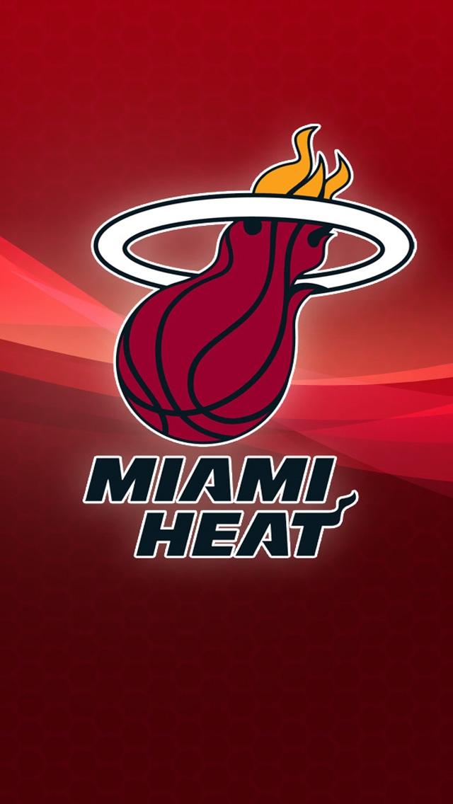 迈阿密热火NBA标志iPhone 5壁纸