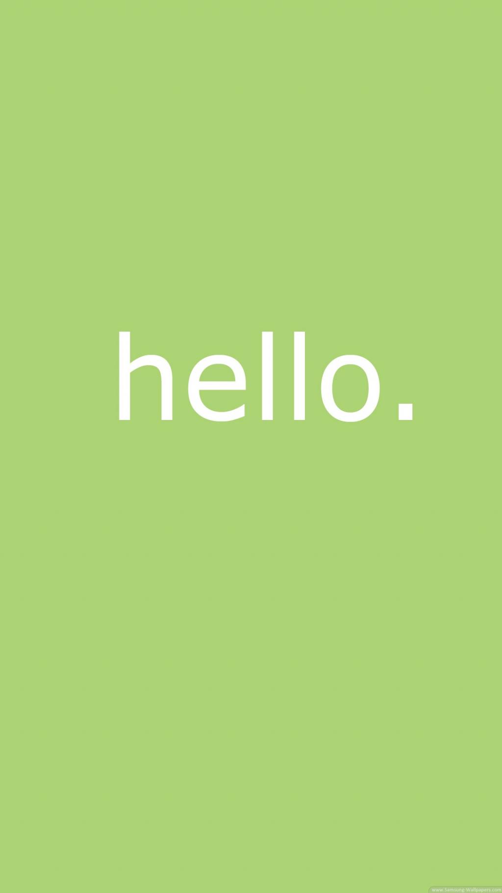 简单的Hello Message iPhone 6 Plus高清壁纸