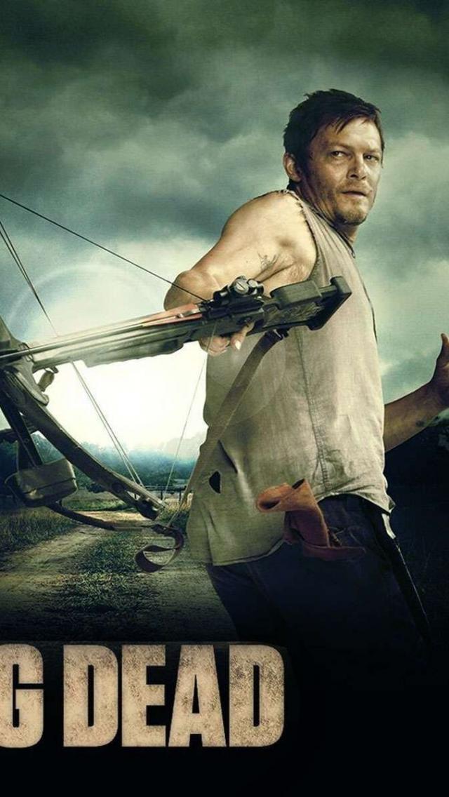 The Walking Dead – Daryl iPhone 5 Wallpaper