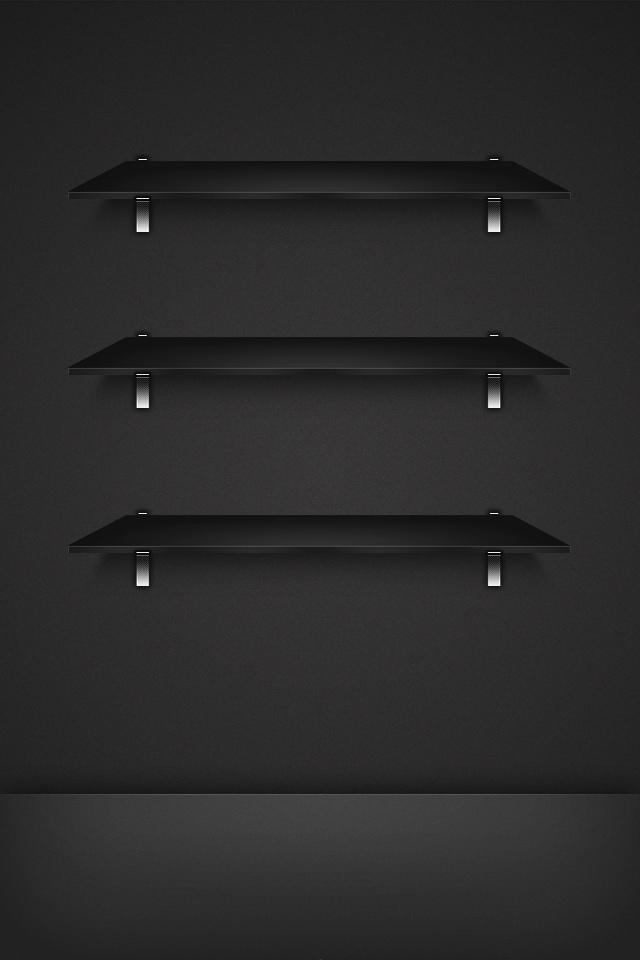 3黑暗玻璃架iPhone壁纸