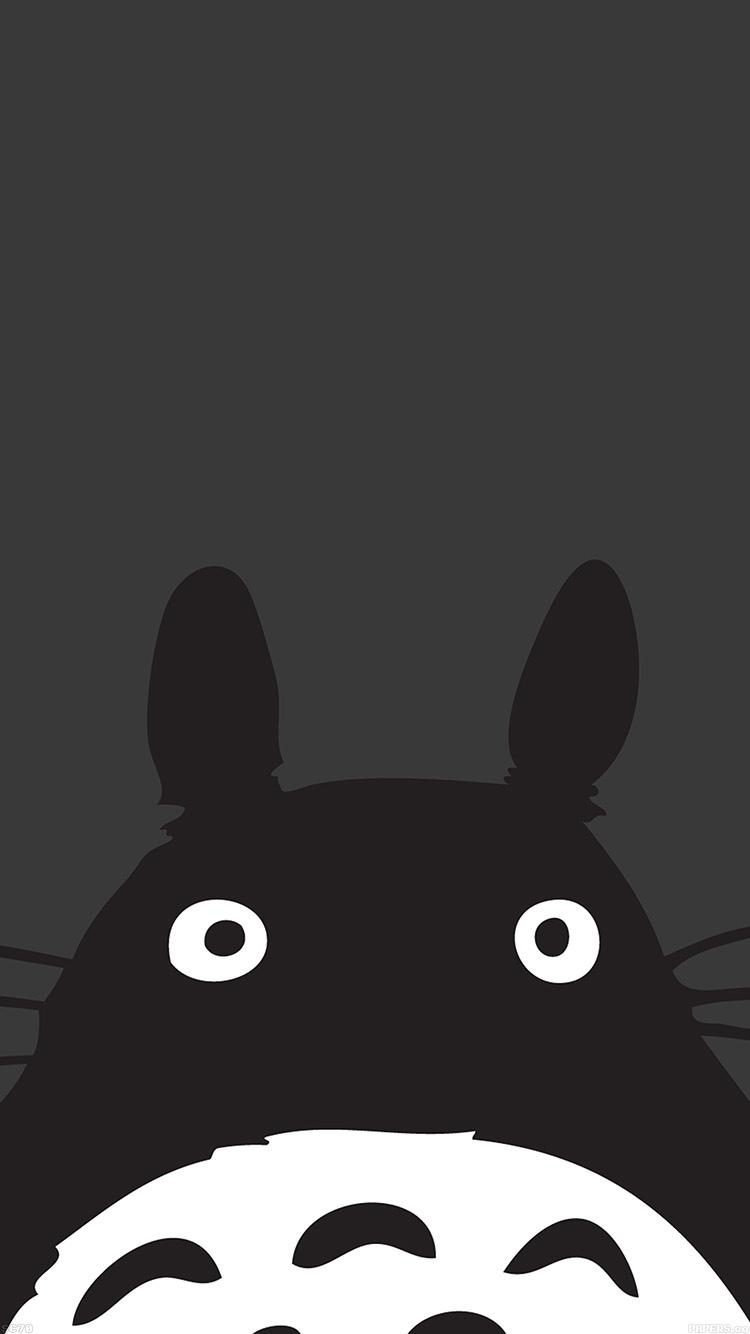 龙猫最小的艺术插图iPhone 6壁纸