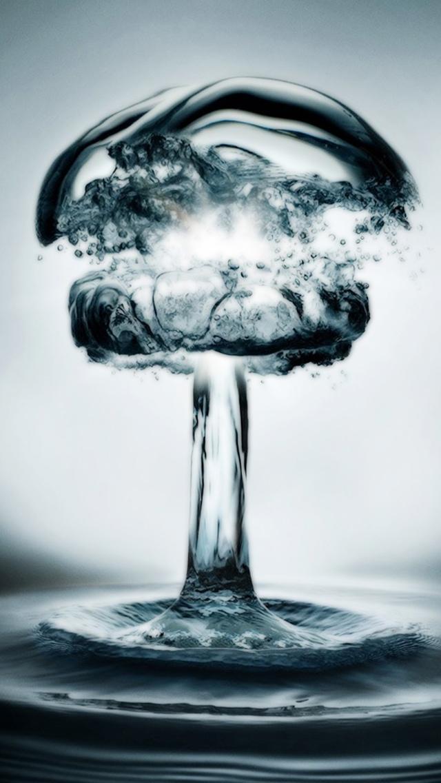 核爆炸在水iPhone 5壁纸