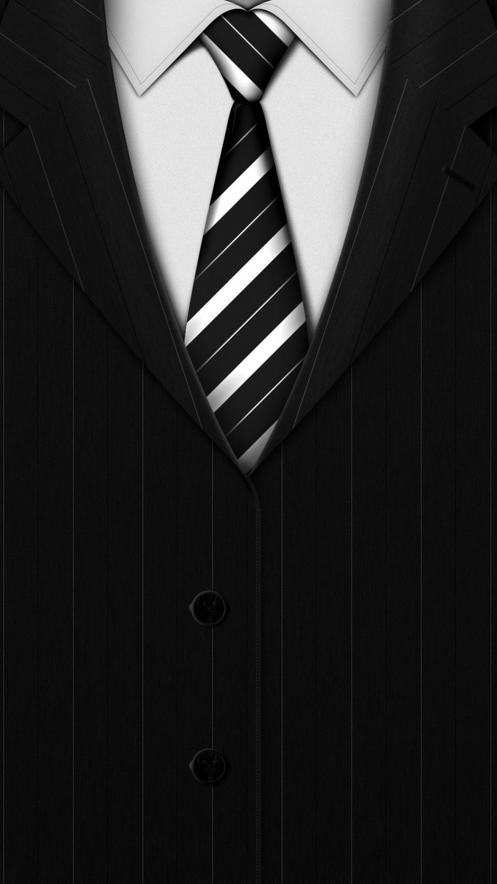 黑色和白色西装领带iPhone 6 Plus高清壁纸