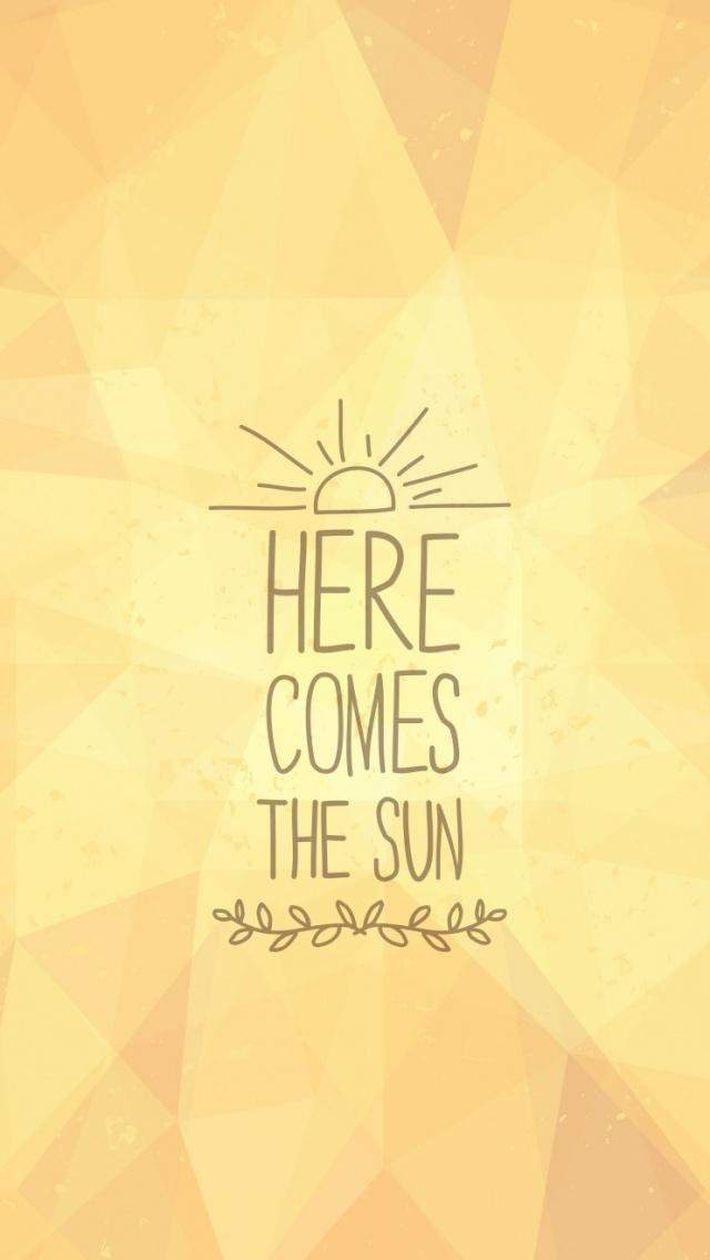 这里来的太阳iPhone 5壁纸
