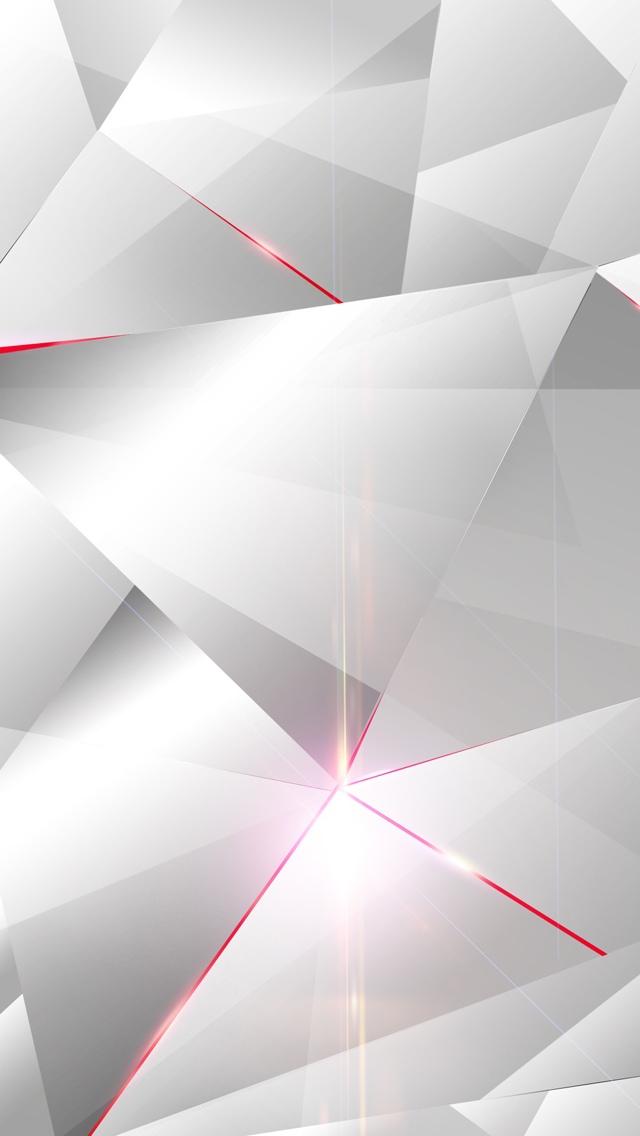 白色钻石设计与灯光iPhone 5壁纸
