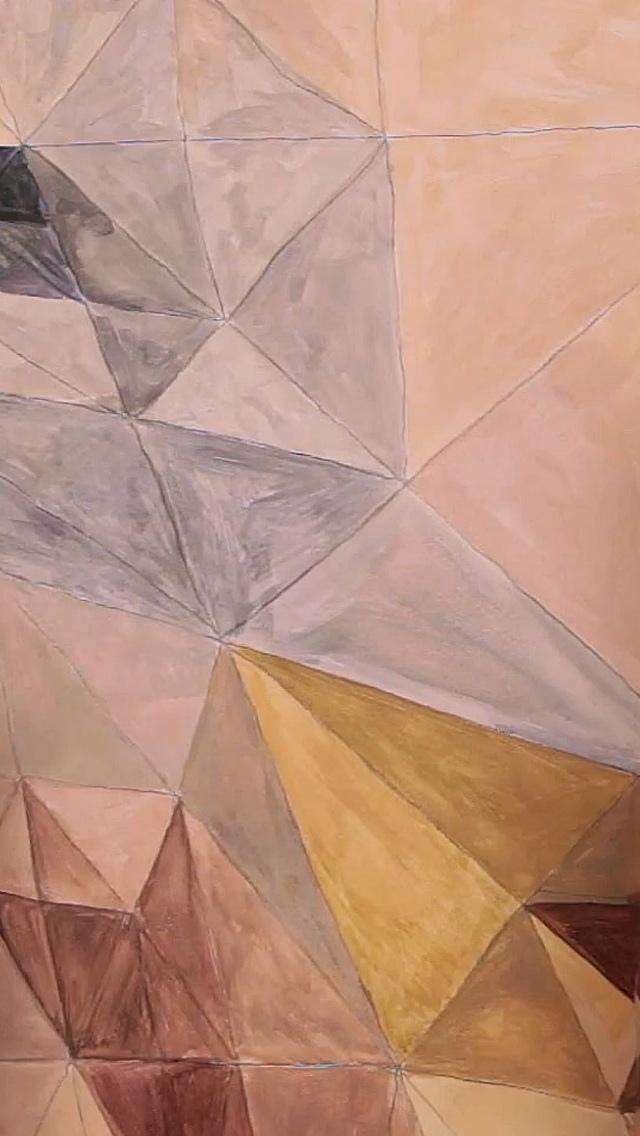 手绘抽象三角形形状iPhone 5壁纸