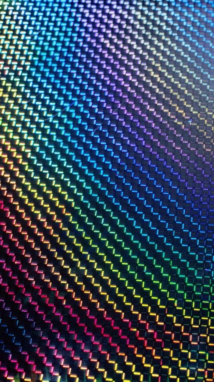 彩色曲线涟漪背景iPhone 6壁纸