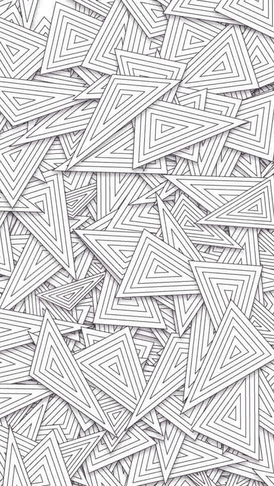 重叠线三角形模式iPhone 5壁纸