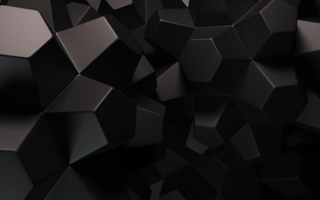 几何形状3D Mac壁纸