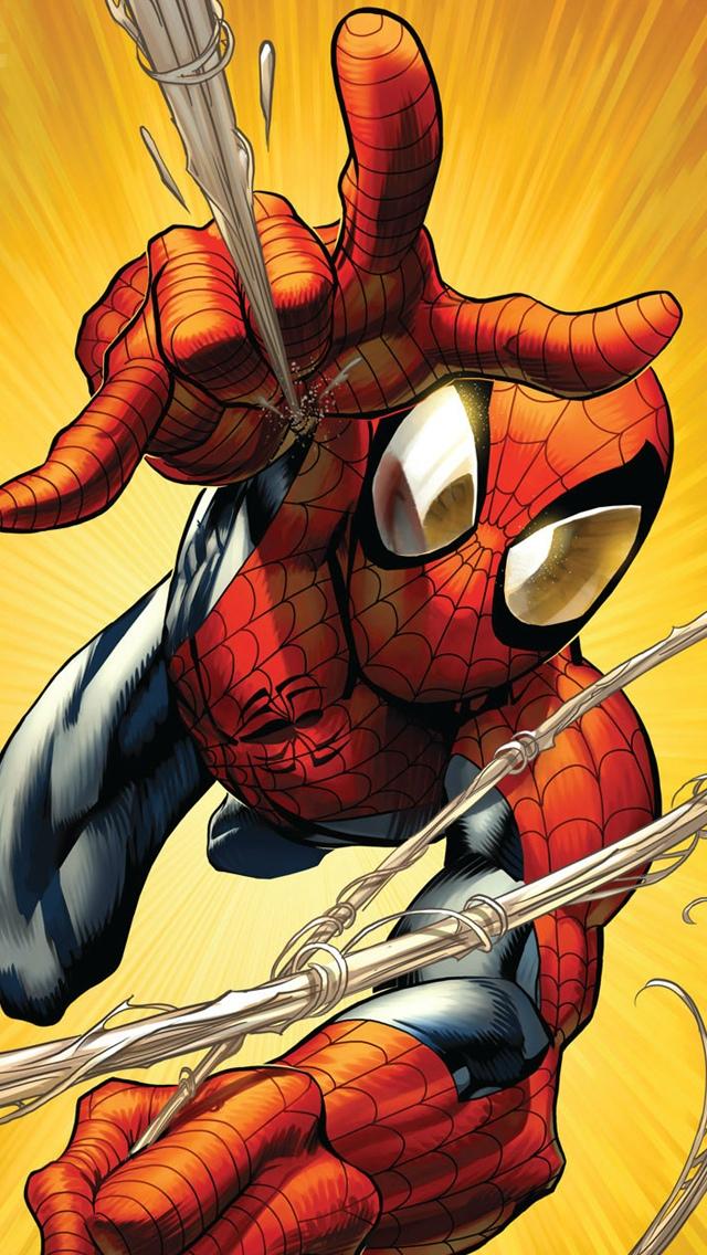 蜘蛛侠攻击图iPhone 5壁纸