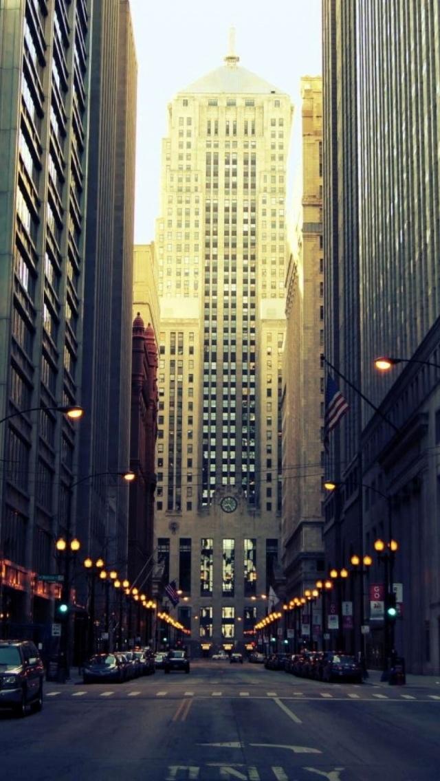 芝加哥建筑物iPhone 5墙纸