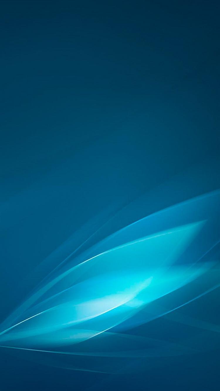 抽象的蓝色叶子iPhone 6壁纸
