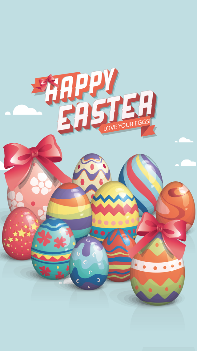 快乐的复活节彩蛋插图2 iPhone 5壁纸