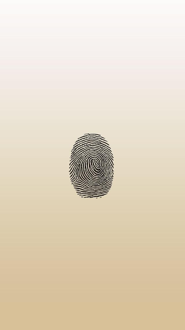 金指纹iPhone 5壁纸