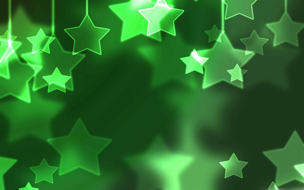 绿色星星Mac壁纸