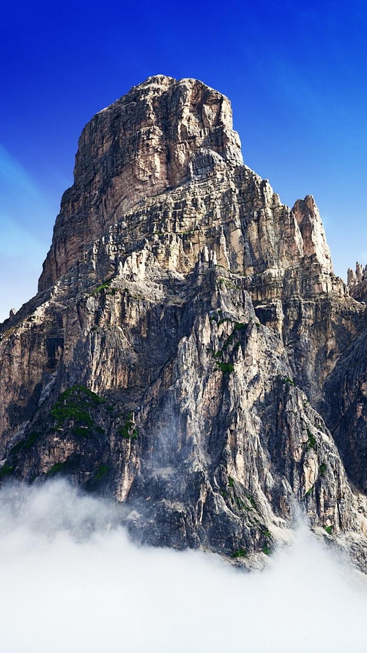 优胜美地公园山顶云iPhone 6壁纸