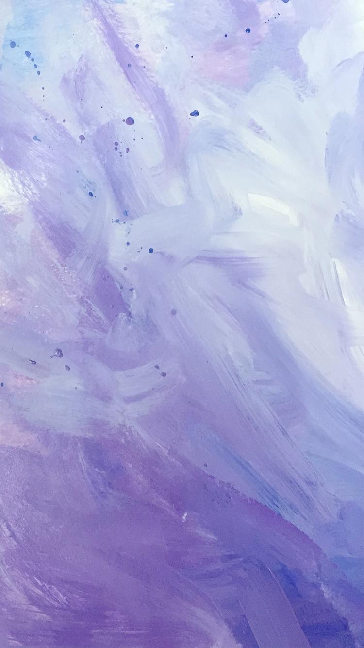 紫色油漆抚摸iPhone 6壁纸
