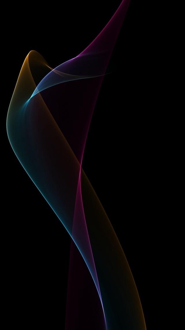 彩色光线iPhone 5壁纸