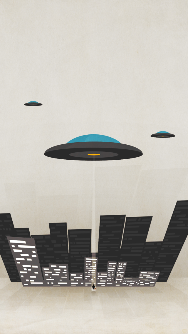 UFO三年级遇到插图iPhone 5壁纸