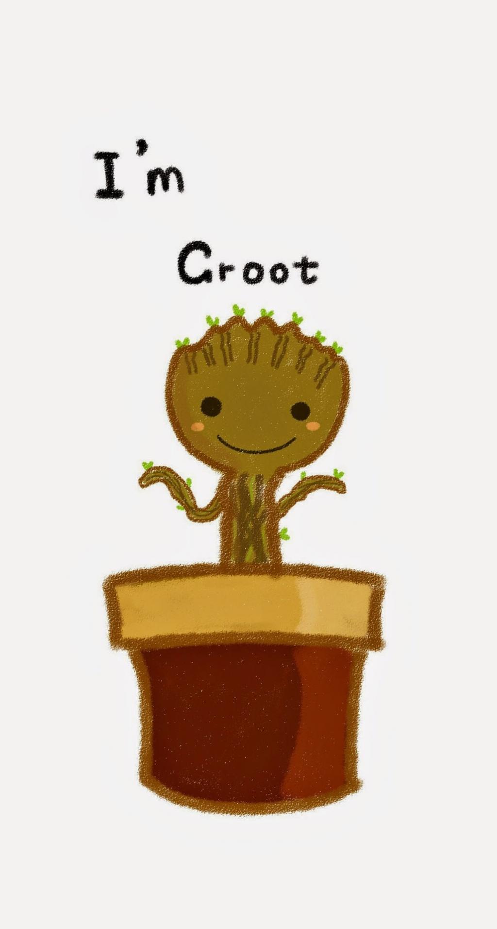 我是Groot宝贝花卉iPhone 6 Plus高清壁纸