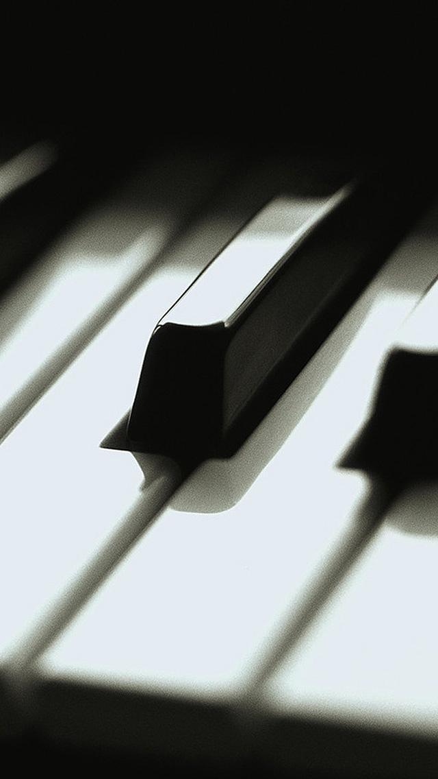 钢琴键关闭了宏观iPhone 5壁纸
