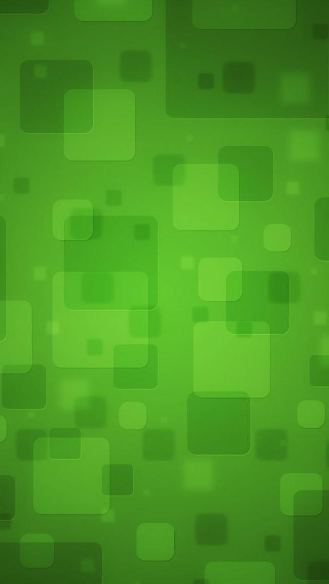 随机绿色盒子iPhone 5壁纸