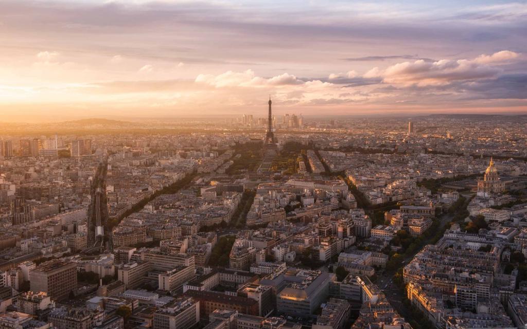 巴黎全景视图Mac壁纸