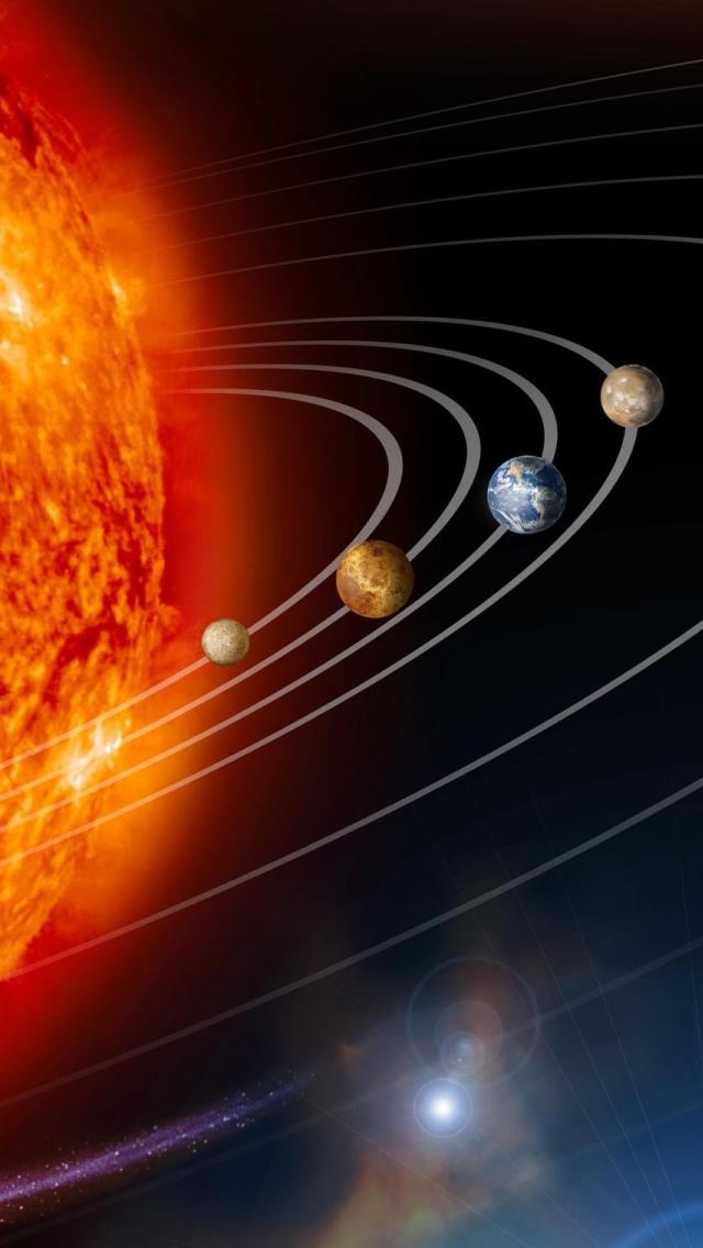 太阳系iphone 5壁纸 图片 Ios桌面