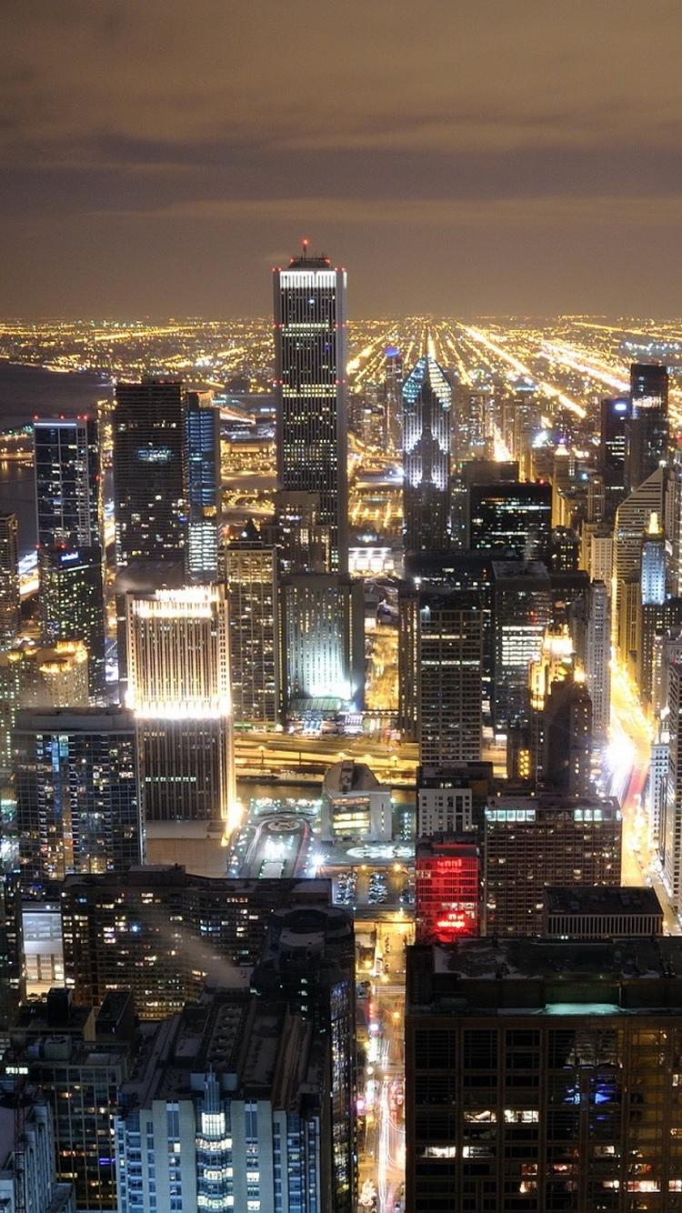 芝加哥天际线iPhone 6壁纸
