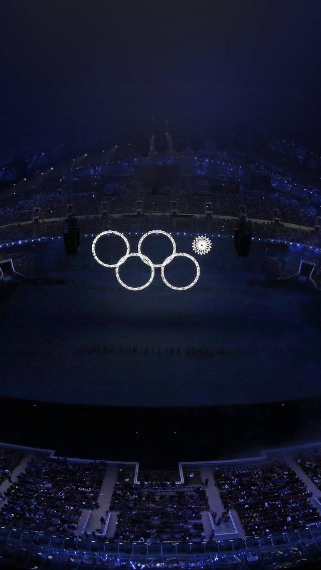 索契奥运标志圈标志iPhone 5壁纸