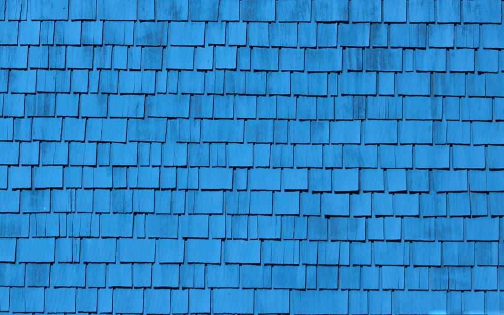 蓝色屋顶Mac壁纸