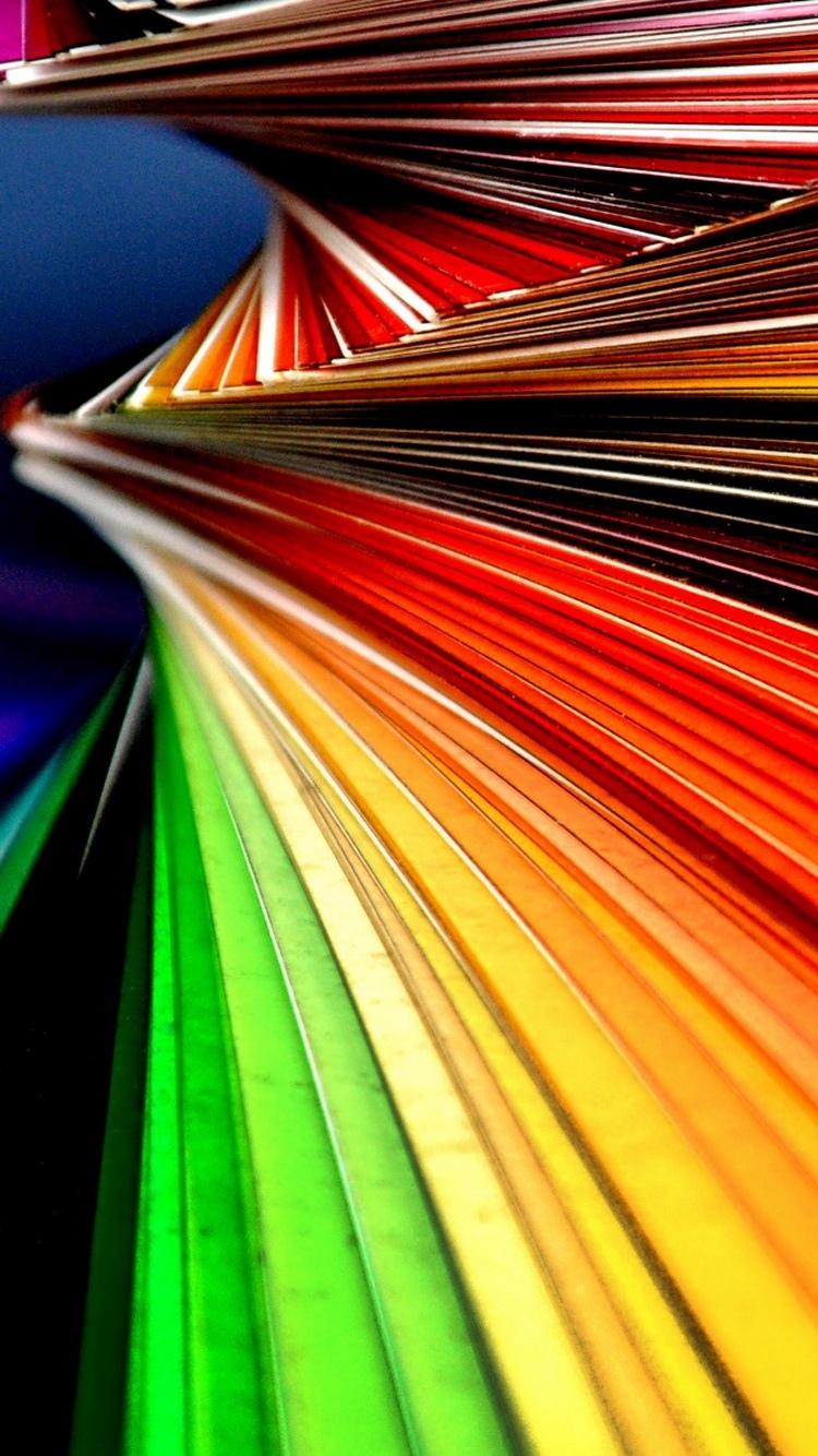 抽象多彩线条角度iPhone 6壁纸