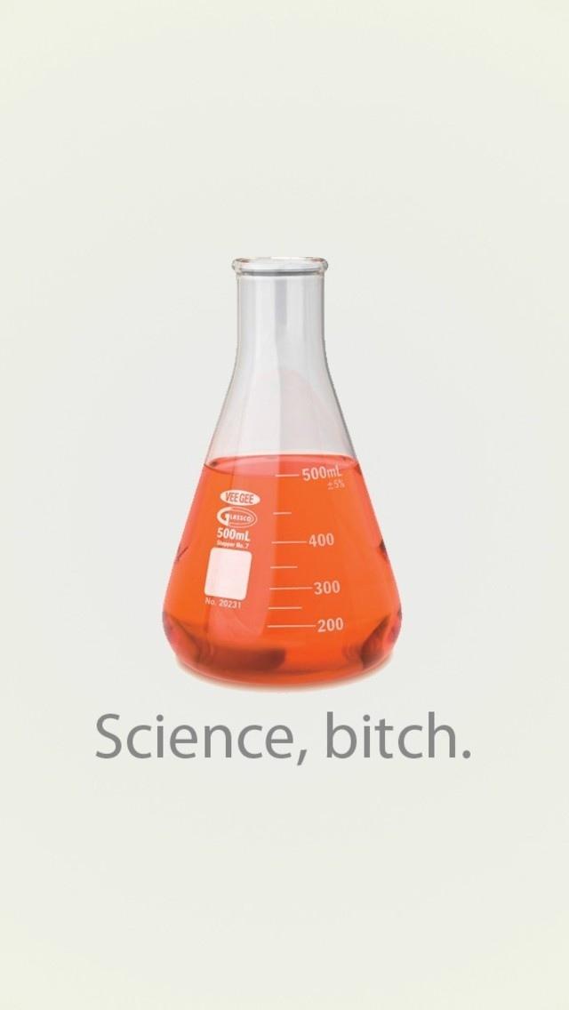 打破坏科学烧杯iPhone 5壁纸