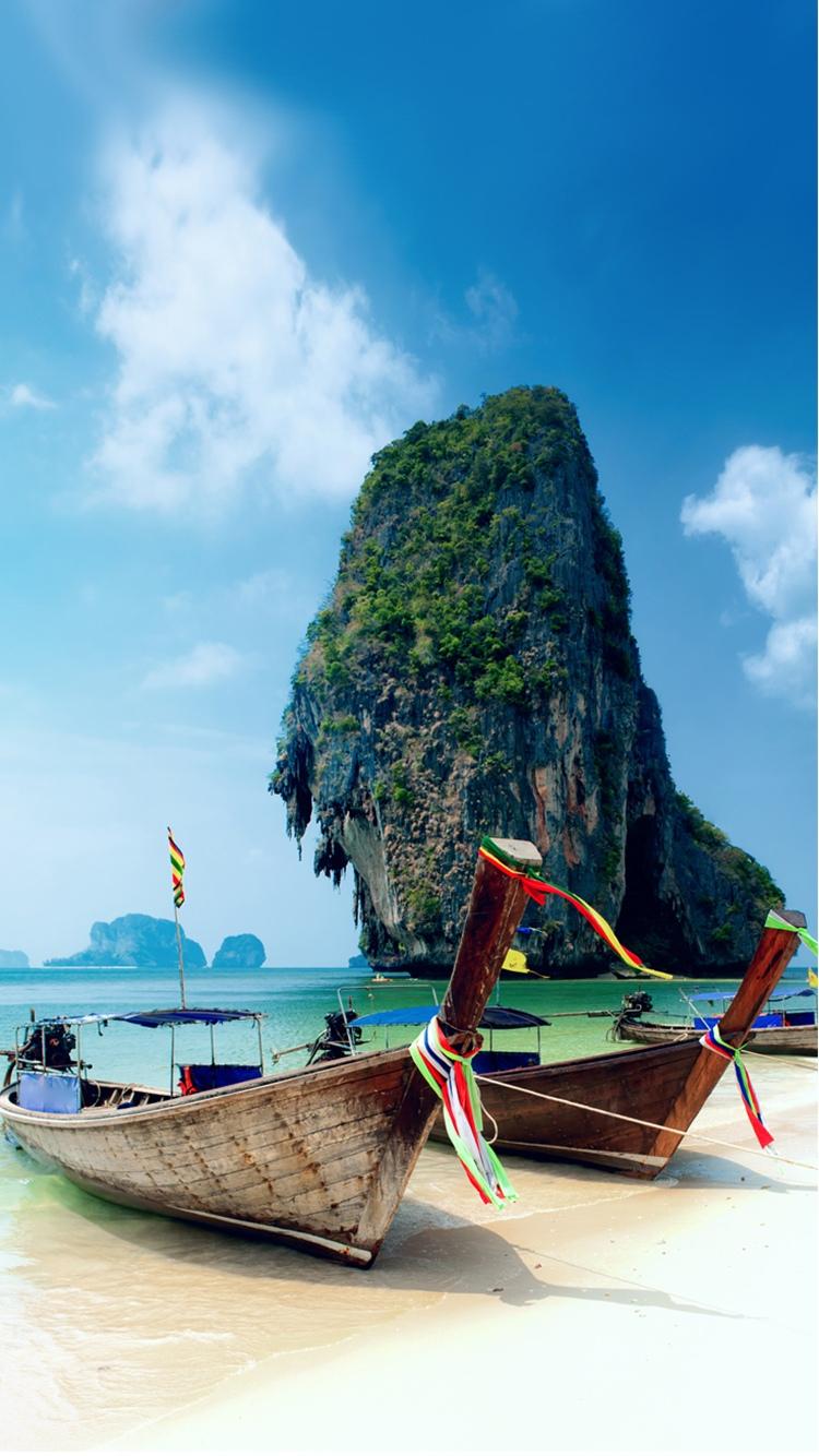 甲米岛泰国海滩iPhone 6壁纸