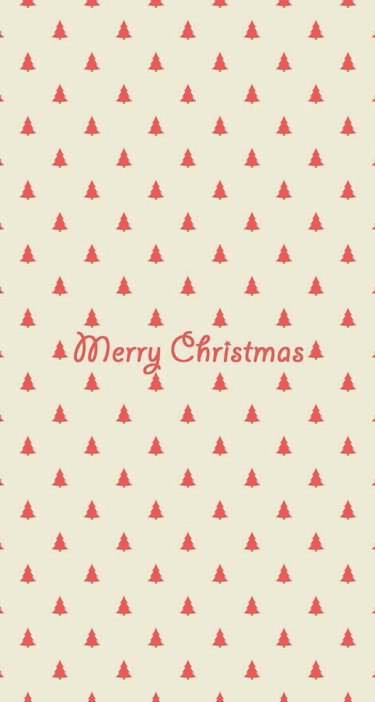 快乐圣诞简单的树木图案iPhone 6 Plus高清壁纸
