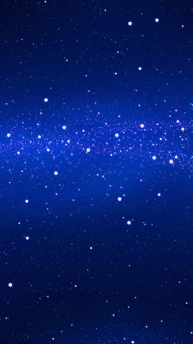 蓝色空间深场明星iPhone 6壁纸