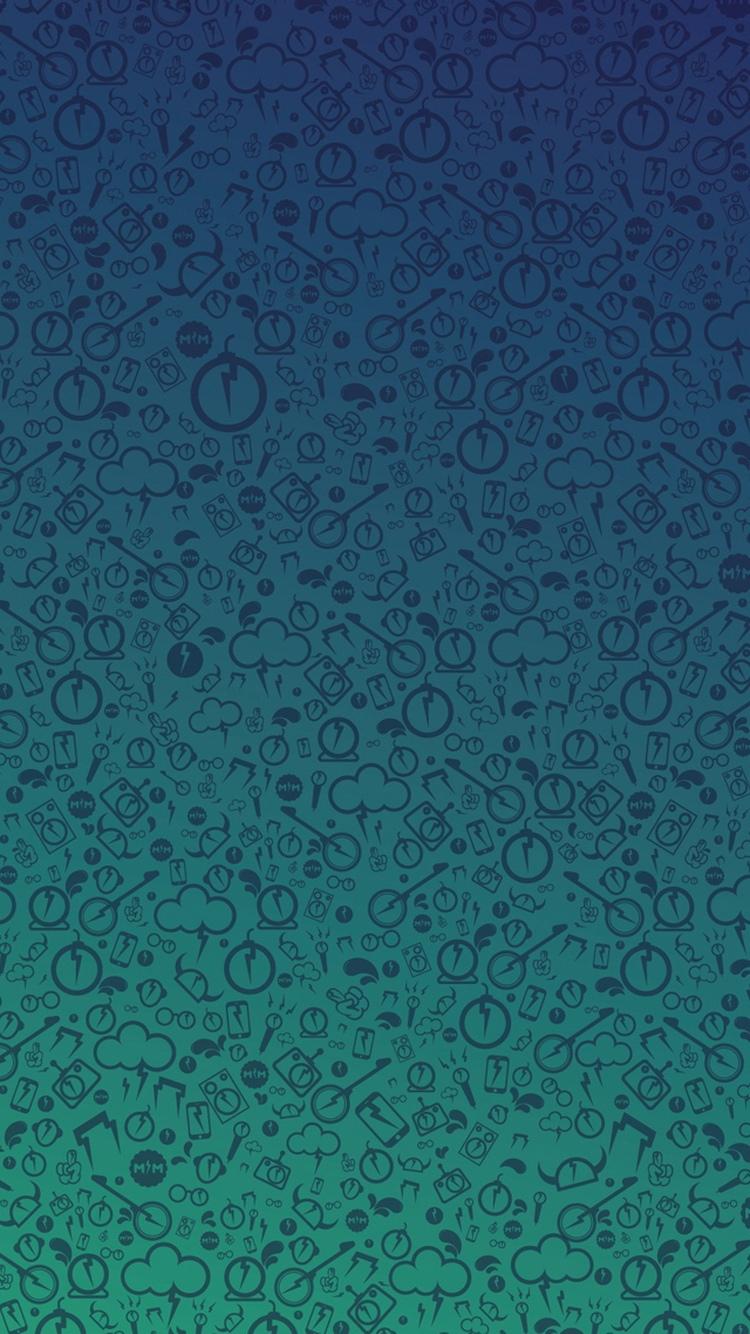 闪电螺栓符号模式iPhone 6壁纸
