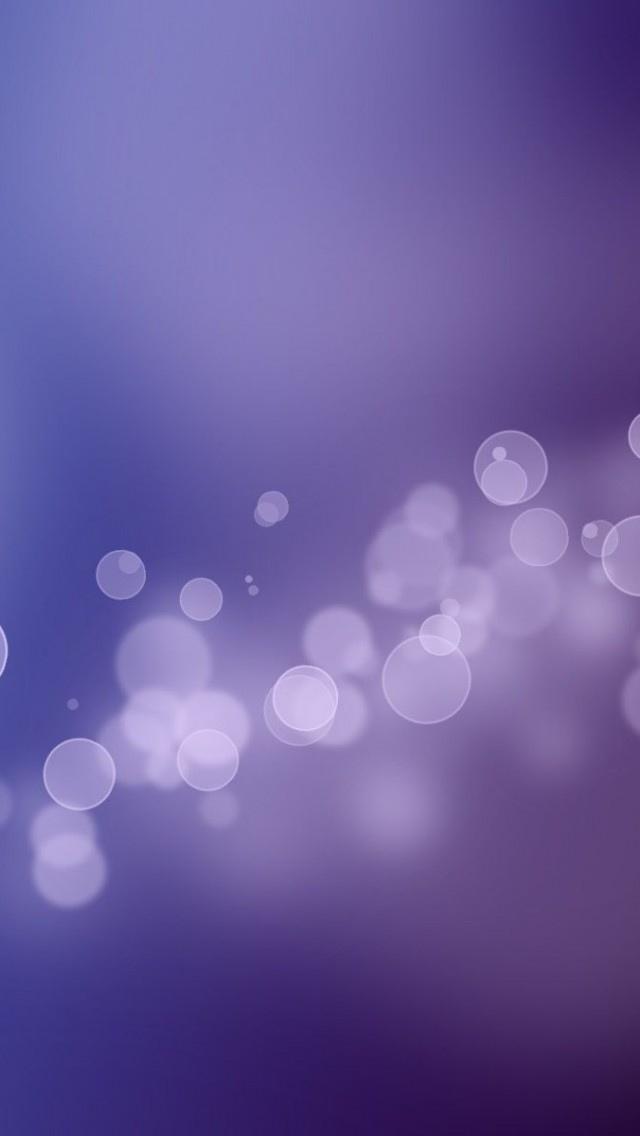 iOS 7散景泡沫紫色iPhone 5壁纸