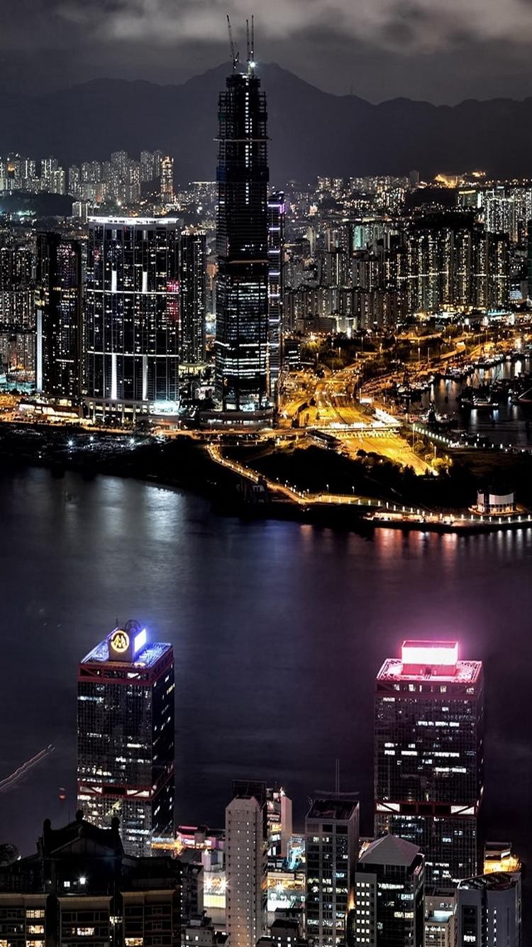 台北101台湾城夜景iphone 6壁纸 图片 Ios桌面