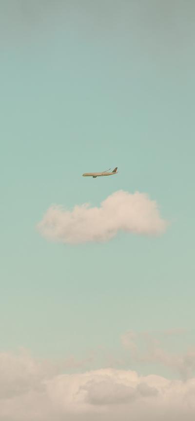 晴空之上的飞机