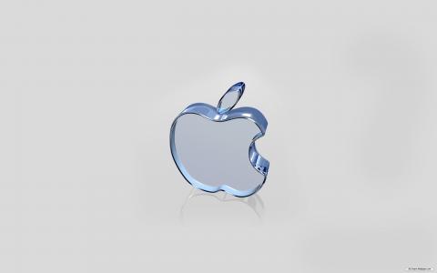 Mac立体苹果图标壁纸